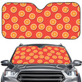 Orange Slices Pattern Print Car Windshield Sun Shade