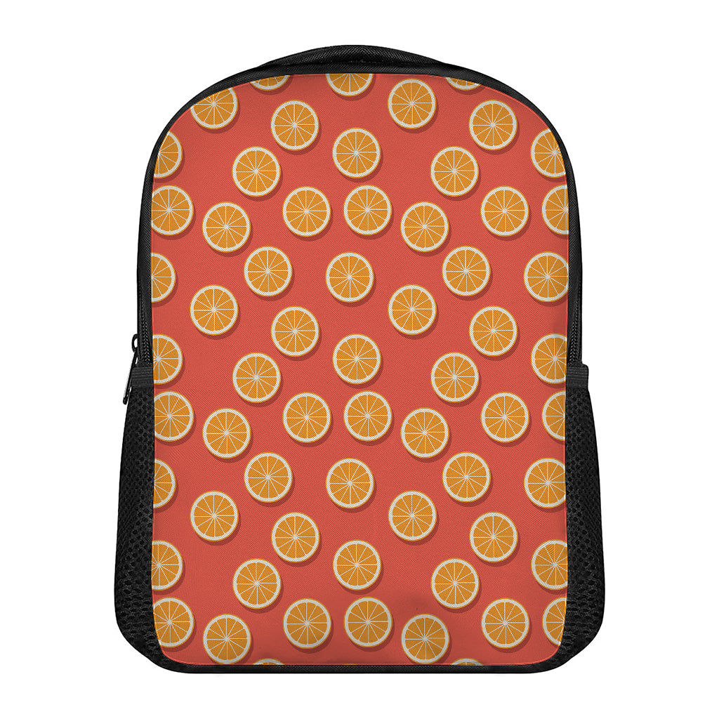 Orange Slices Pattern Print Casual Backpack
