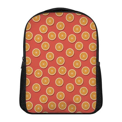Orange Slices Pattern Print Casual Backpack