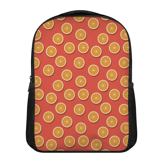 Orange Slices Pattern Print Casual Backpack