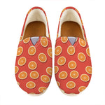Orange Slices Pattern Print Casual Shoes