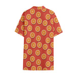 Orange Slices Pattern Print Cotton Hawaiian Shirt