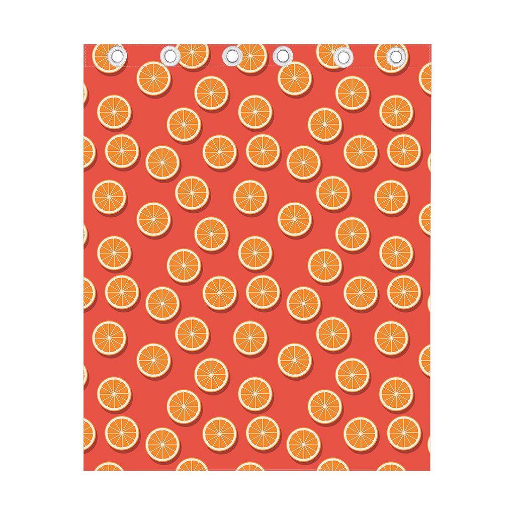 Orange Slices Pattern Print Curtain