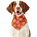 Orange Slices Pattern Print Dog Bandana