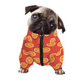 Orange Slices Pattern Print Dog Zip Up Jacket