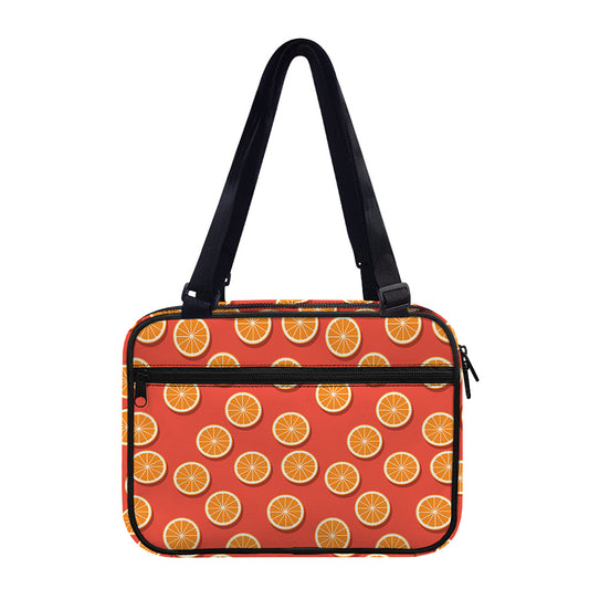 Orange Slices Pattern Print Double Strap Bible Bag