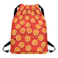 Orange Slices Pattern Print Drawstring Backpack