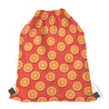 Orange Slices Pattern Print Drawstring Bag