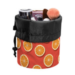 Orange Slices Pattern Print Drawstring Makeup Bag