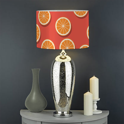 Orange Slices Pattern Print Drum Lamp Shade