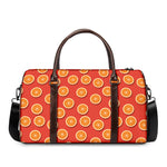 Orange Slices Pattern Print Duffle Bag