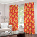 Orange Slices Pattern Print Extra Wide Grommet Curtains