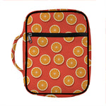 Orange Slices Pattern Print Front Pocket Bible Bag