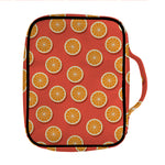 Orange Slices Pattern Print Front Pocket Bible Bag