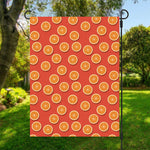 Orange Slices Pattern Print Garden Flag