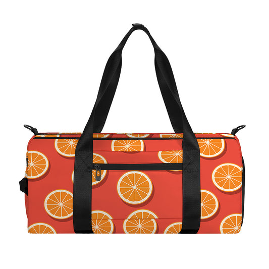 Orange Slices Pattern Print Gym Bag
