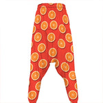 Orange Slices Pattern Print Hammer Pants
