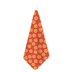Orange Slices Pattern Print Hand Towel