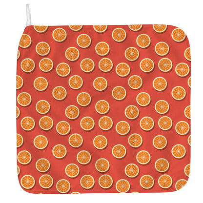 Orange Slices Pattern Print Hand Towel