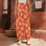 Orange Slices Pattern Print Harem Pants