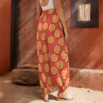 Orange Slices Pattern Print Harem Pants