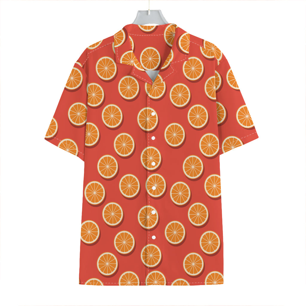 Orange Slices Pattern Print Hawaiian Shirt