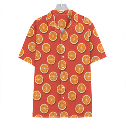 Orange Slices Pattern Print Hawaiian Shirt