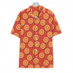Orange Slices Pattern Print Hawaiian Shirt