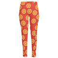 Orange Slices Pattern Print High-Waisted Pocket Leggings