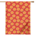 Orange Slices Pattern Print House Flag