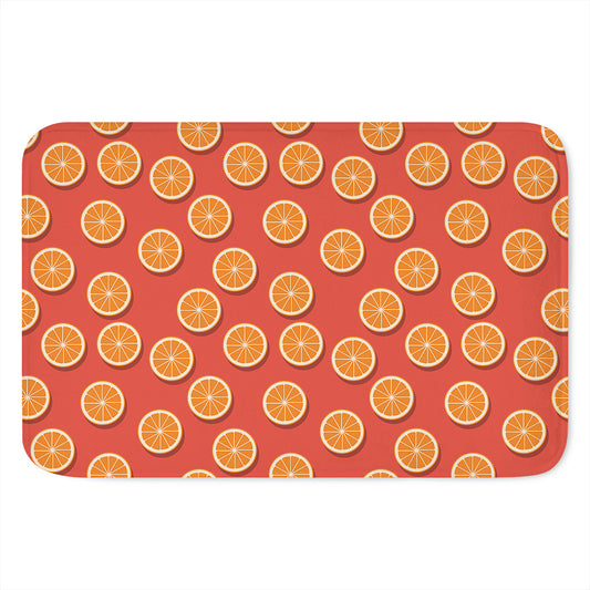 Orange Slices Pattern Print Indoor Door Mat