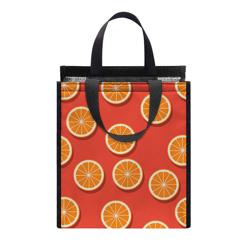 Orange Slices Pattern Print Insulated Lunch Tote