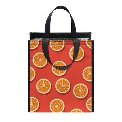 Orange Slices Pattern Print Insulated Lunch Tote
