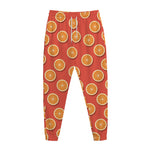 Orange Slices Pattern Print Jogger Pants
