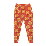 Orange Slices Pattern Print Jogger Pants