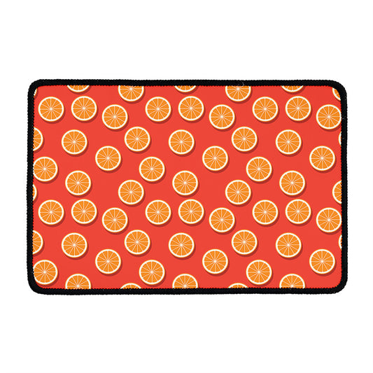 Orange Slices Pattern Print Kitchen Mat