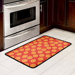 Orange Slices Pattern Print Kitchen Mat