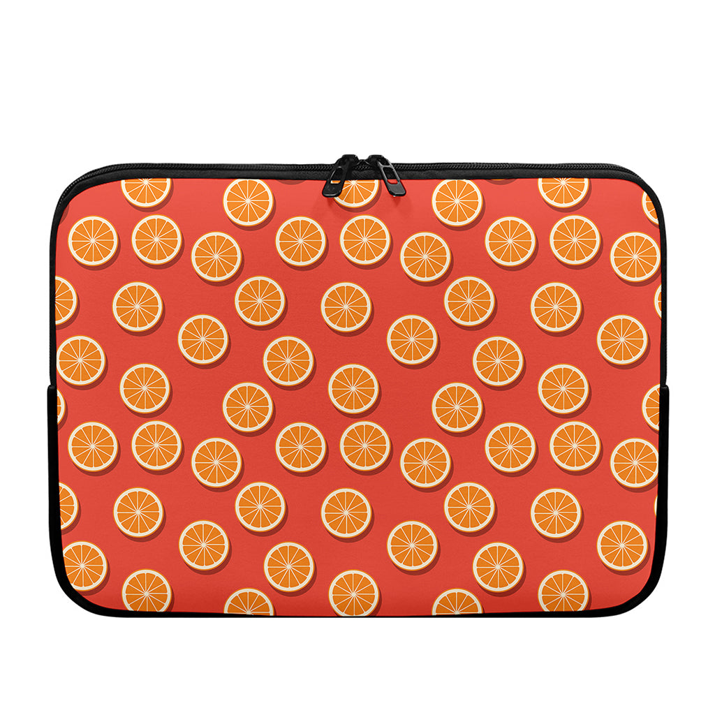 Orange Slices Pattern Print Laptop Sleeve
