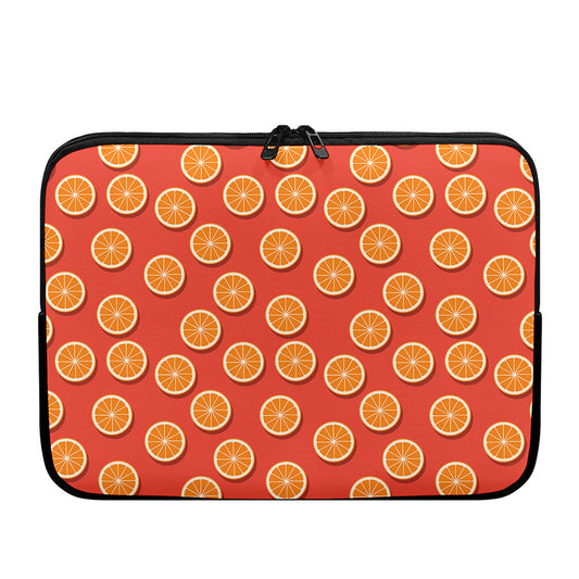 Orange Slices Pattern Print Laptop Sleeve