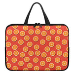 Orange Slices Pattern Print Laptop Sleeve With Handle