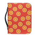 Orange Slices Pattern Print Leather Bible Cover