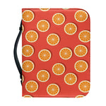 Orange Slices Pattern Print Leather Bible Cover
