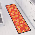 Orange Slices Pattern Print Long Kitchen Mat