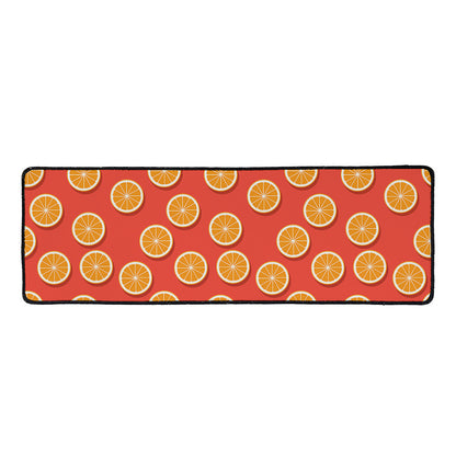 Orange Slices Pattern Print Long Kitchen Mat