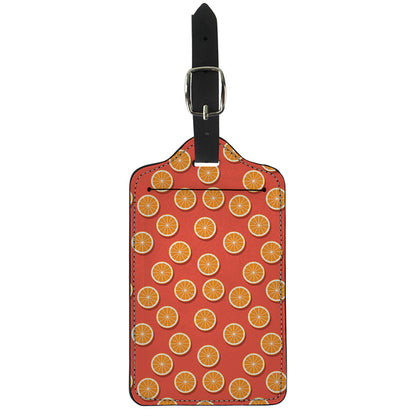Orange Slices Pattern Print Luggage Tag
