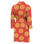 Orange Slices Pattern Print Men's Bathrobe