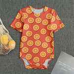 Orange Slices Pattern Print Men's Bodysuit