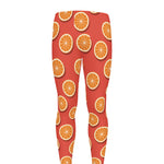 Orange Slices Pattern Print Men's leggings