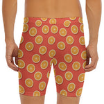 Orange Slices Pattern Print Men's Long Boxer Briefs