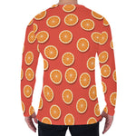Orange Slices Pattern Print Men's Long Sleeve T-Shirt